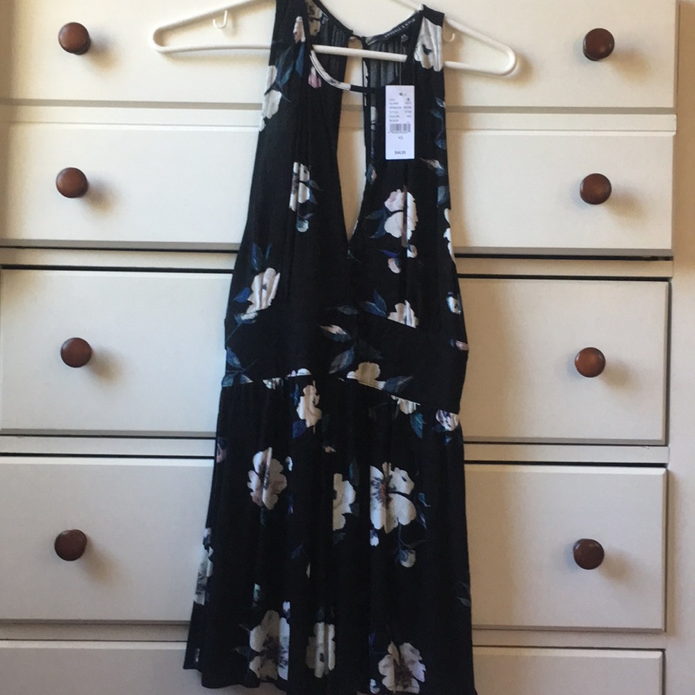 Kendall & Kylie floral black romper from pacsun XS
